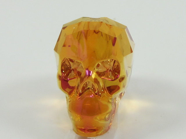 1pc. 13mm SKULL ASTRAL PINK BEAD European Rhinestones